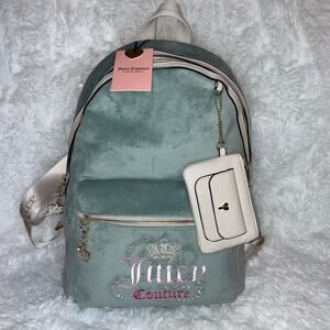 Juicy Couture Dreamy Juicy Full Backpack Sage Green Crystal Rhinestone Bling